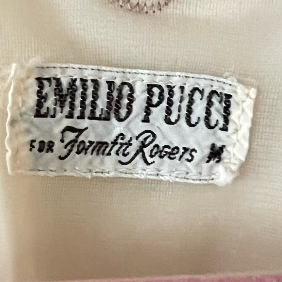 Emilio Pucci For Formfit Rogers Robe & Chemise Ivory Set Vintage Size Medium - Picture 12 of 16